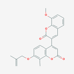 4-(8-methoxy-2-oxo-2H-chromen-3-yl)-8-methyl-7-[(2-methylallyl)oxy]-2H-chromen-2-one