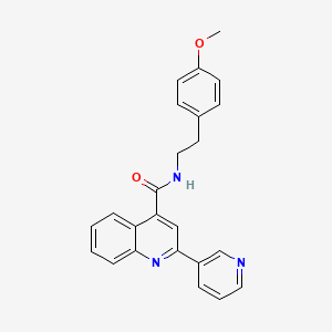 N-(4-methoxyphenethyl)-2-(3-pyridyl)-4-quinolinecarboxamide