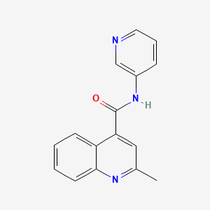 molecular formula C16H13N3O B11165382 2-methyl-N-(3-pyridyl)-4-quinolinecarboxamide 