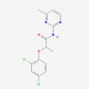 2-(2,4-dichlorophenoxy)-N-(4-methylpyrimidin-2-yl)propanamide