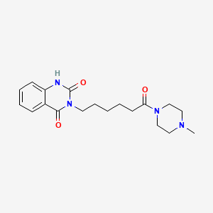 molecular formula C19H26N4O3 B11165457 3-[6-(4-methylpiperazin-1-yl)-6-oxohexyl]quinazoline-2,4(1H,3H)-dione 