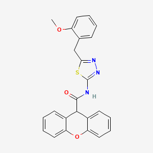 N-[5-(2-methoxybenzyl)-1,3,4-thiadiazol-2-yl]-9H-xanthene-9-carboxamide