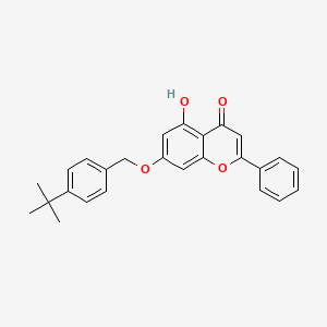 7-[(4-tert-butylphenyl)methoxy]-5-hydroxy-2-phenyl-4H-chromen-4-one