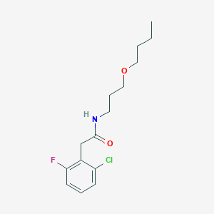 N-(3-butoxypropyl)-2-(2-chloro-6-fluorophenyl)acetamide