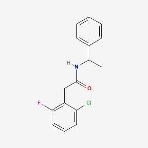 2-(2-chloro-6-fluorophenyl)-N-(1-phenylethyl)acetamide