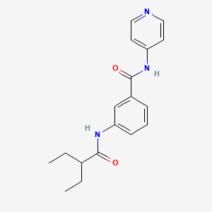 3-[(2-ethylbutanoyl)amino]-N-(pyridin-4-yl)benzamide