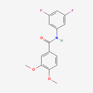 molecular formula C15H13F2NO3 B11165543 N-(3,5-difluorophenyl)-3,4-dimethoxybenzamide 