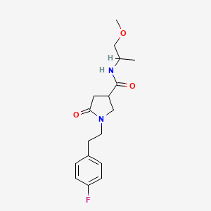 1-[2-(4-fluorophenyl)ethyl]-N-(1-methoxypropan-2-yl)-5-oxopyrrolidine-3-carboxamide