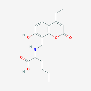 N-[(4-ethyl-7-hydroxy-2-oxo-2H-chromen-8-yl)methyl]norleucine