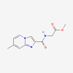 Methyl 2-({7-methylimidazo[1,2-a]pyridin-2-yl}formamido)acetate