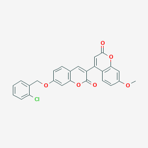 7-[(2-chlorobenzyl)oxy]-3-(7-methoxy-2-oxo-2H-chromen-4-yl)-2H-chromen-2-one