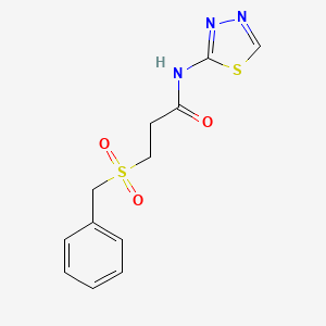 3-Phenylmethanesulfonyl-N-[1,3,4]thiadiazol-2-yl-propionamide