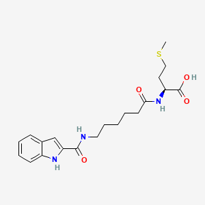 N-{6-[(1H-indol-2-ylcarbonyl)amino]hexanoyl}-L-methionine