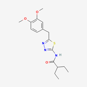 N-{5-[(3,4-Dimethoxyphenyl)methyl]-1,3,4-thiadiazol-2-YL}-2-ethylbutanamide