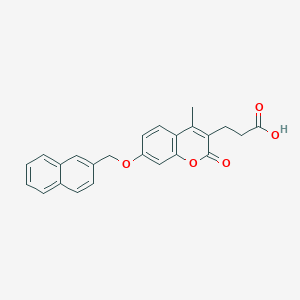 3-[4-methyl-7-(2-naphthylmethoxy)-2-oxo-2H-chromen-3-yl]propanoic acid