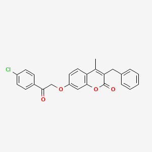 3-benzyl-7-[2-(4-chlorophenyl)-2-oxoethoxy]-4-methyl-2H-chromen-2-one