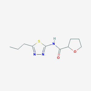 N-(5-propyl-1,3,4-thiadiazol-2-yl)oxolane-2-carboxamide