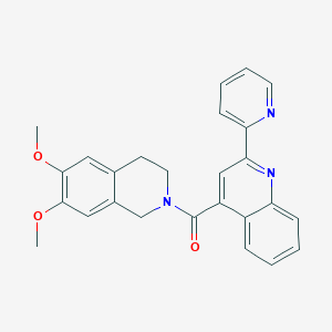 [6,7-dimethoxy-3,4-dihydro-2(1H)-isoquinolinyl][2-(2-pyridyl)-4-quinolyl]methanone