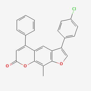 3-(4-chlorophenyl)-9-methyl-5-phenyl-7H-furo[3,2-g]chromen-7-one