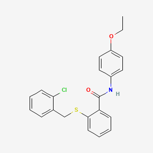 2-[(2-chlorobenzyl)sulfanyl]-N-(4-ethoxyphenyl)benzamide