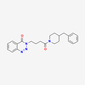 3-[4-(4-benzyl-1-piperidinyl)-4-oxobutyl]-1,2,3-benzotriazin-4(3H)-one