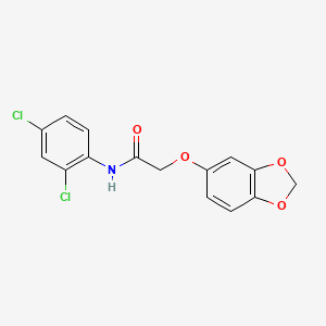 2-(1,3-benzodioxol-5-yloxy)-N-(2,4-dichlorophenyl)acetamide