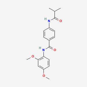 N-(2,4-dimethoxyphenyl)-4-[(2-methylpropanoyl)amino]benzamide