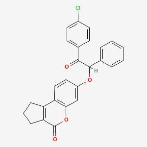 7-[2-(4-chlorophenyl)-2-oxo-1-phenylethoxy]-2,3-dihydrocyclopenta[c]chromen-4(1H)-one