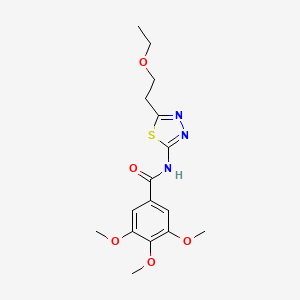 N-[5-(2-ethoxyethyl)-1,3,4-thiadiazol-2-yl]-3,4,5-trimethoxybenzamide