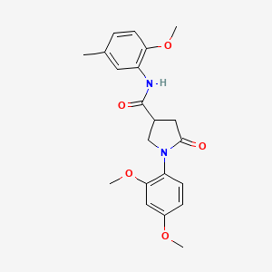 1-(2,4-dimethoxyphenyl)-N-(2-methoxy-5-methylphenyl)-5-oxopyrrolidine-3-carboxamide