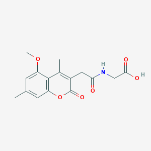 N-[(5-methoxy-4,7-dimethyl-2-oxo-2H-chromen-3-yl)acetyl]glycine