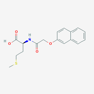 molecular formula C17H19NO4S B11166037 N-[(naphthalen-2-yloxy)acetyl]-L-methionine 