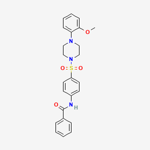 N-(4-{[4-(2-methoxyphenyl)piperazin-1-yl]sulfonyl}phenyl)benzamide