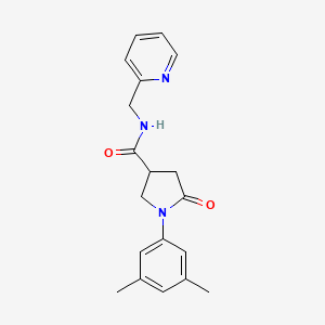 1-(3,5-dimethylphenyl)-5-oxo-N-(pyridin-2-ylmethyl)pyrrolidine-3-carboxamide