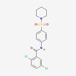 2,5-Dichloro-N-[4-(piperidine-1-sulfonyl)phenyl]benzamide