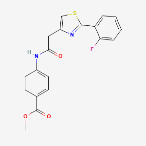 Methyl 4-({[2-(2-fluorophenyl)-1,3-thiazol-4-yl]acetyl}amino)benzoate