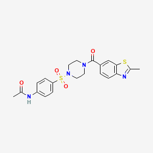 N~1~-[4-({4-[(2-methyl-1,3-benzothiazol-6-yl)carbonyl]piperazino}sulfonyl)phenyl]acetamide