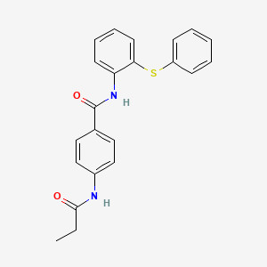 N-[2-(phenylsulfanyl)phenyl]-4-(propanoylamino)benzamide