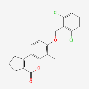 7-[(2,6-dichlorobenzyl)oxy]-6-methyl-2,3-dihydrocyclopenta[c]chromen-4(1H)-one