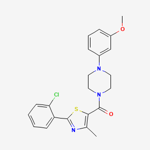 [2-(2-Chlorophenyl)-4-methyl-1,3-thiazol-5-yl][4-(3-methoxyphenyl)piperazin-1-yl]methanone