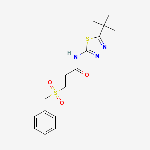 N-(5-tert-Butyl-[1,3,4]thiadiazol-2-yl)-3-phenylmethanesulfonyl-propionamide