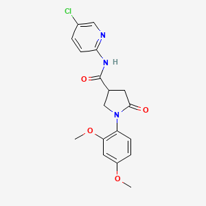 N-(5-chloropyridin-2-yl)-1-(2,4-dimethoxyphenyl)-5-oxopyrrolidine-3-carboxamide