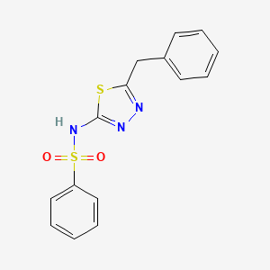 N-(5-benzyl-1,3,4-thiadiazol-2-yl)benzenesulfonamide