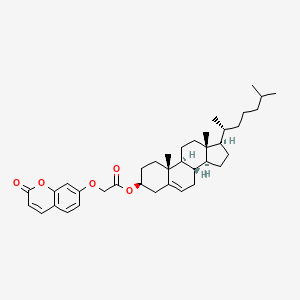 molecular formula C38H52O5 B11166270 (3beta)-cholest-5-en-3-yl [(2-oxo-2H-chromen-7-yl)oxy]acetate 