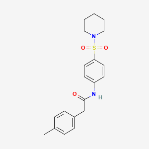 2-(4-methylphenyl)-N-[4-(piperidin-1-ylsulfonyl)phenyl]acetamide