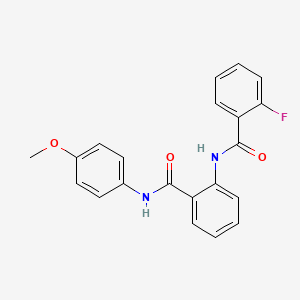 2-fluoro-N-{2-[(4-methoxyphenyl)carbamoyl]phenyl}benzamide