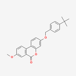 3-[(4-tert-butylbenzyl)oxy]-8-methoxy-6H-benzo[c]chromen-6-one