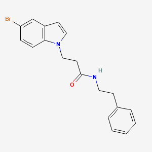 3-(5-bromo-1H-indol-1-yl)-N-(2-phenylethyl)propanamide