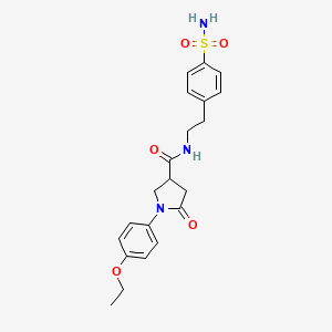 1-(4-ethoxyphenyl)-5-oxo-N-[2-(4-sulfamoylphenyl)ethyl]pyrrolidine-3-carboxamide