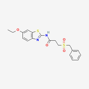 3-(benzylsulfonyl)-N-(6-ethoxy-1,3-benzothiazol-2-yl)propanamide